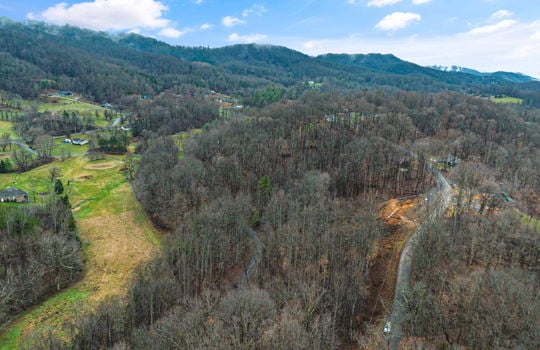 0.67 +/- acres, aerial photo, trees, mountain views