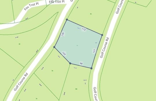 CRS Map showing property boundaries, roads, and neighboring properties