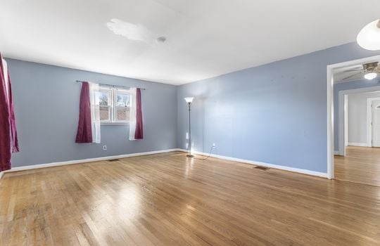 bedroom, hardwood flooring, window