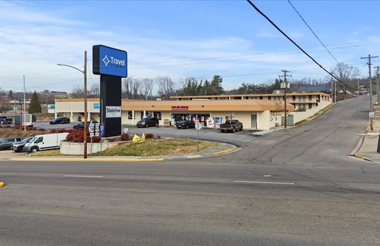 road, parking lot, commercial building space for lease, commercial property