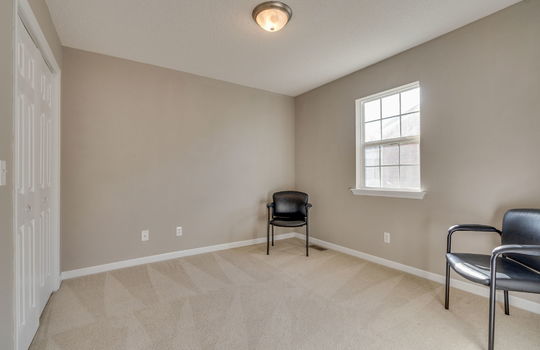 office space, closet, folding closet doors, window