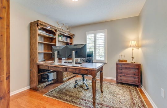 third bedroom, window, hardwood flooring