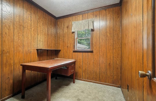 office, paneling walls, carpet, window