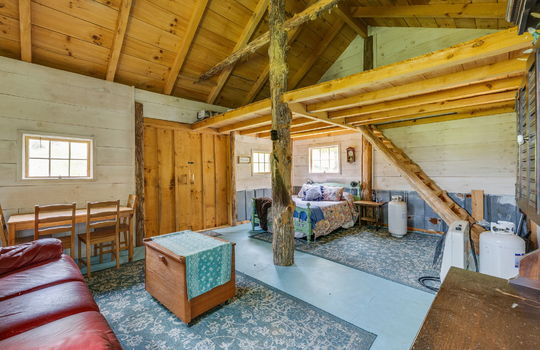 cabin interior, loft,