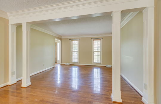 formal living area, hardwood flooring, windows