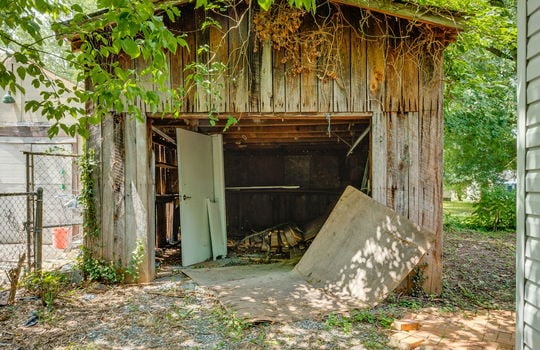 storage shed, wood, back yard