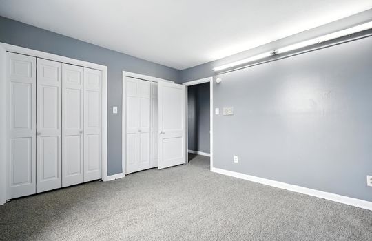 bedroom, double closets, carpet