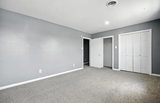 bedroom, double closets, carpet