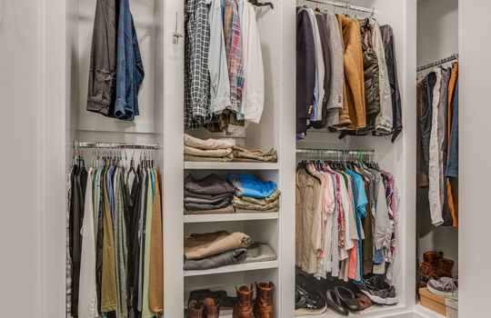 walk in closet, shelving, custom shelving