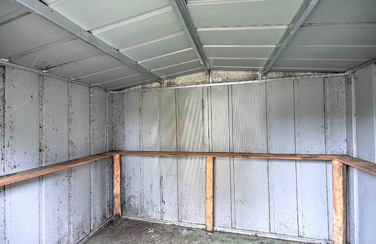 storage shed interior