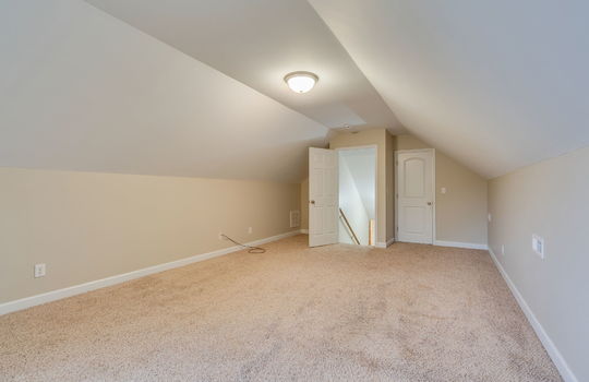 bedroom, closet, carpet, door to stairs