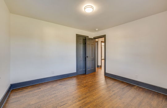 bedroom, closet, door, hardwood flooring