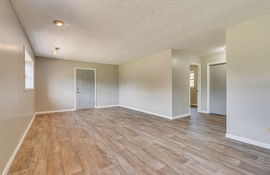 lower level den, exterior door, doorways, window