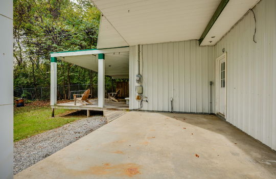 back patio, covered back patio, interior door, covered back deck, metal siding
