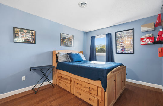 bedroom, hardwood flooring, window