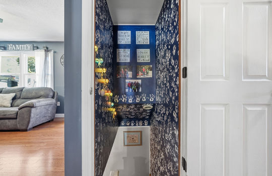 stairway to lower level