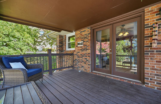 back deck, entry door, wood deck, covered back deck