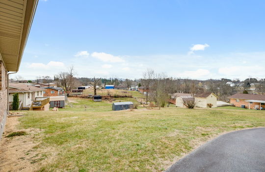 back yard, view of neighboring homes