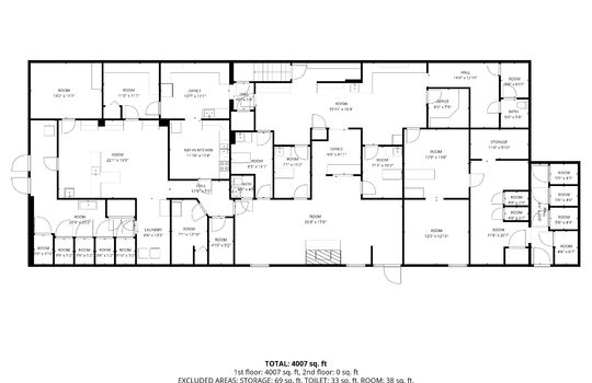 First Floor Floorplan offices, exam rooms, kitchen