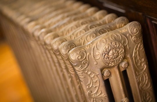 radiator with ornate detailing