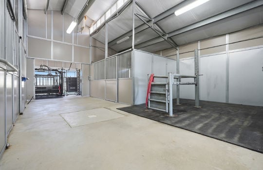 barn area, stalls, equipment