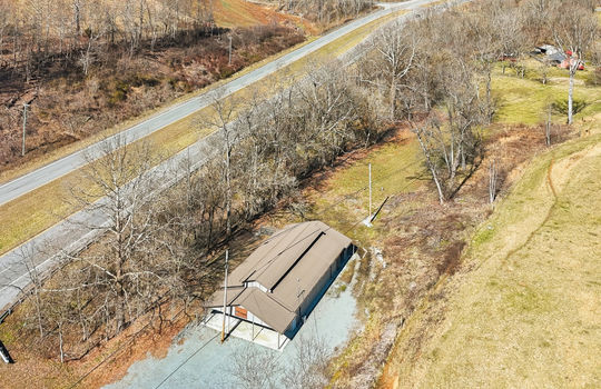barn, land, acreage, trees, highway