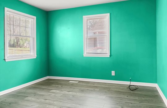 bedroom, luxury vinyl flooring, windows