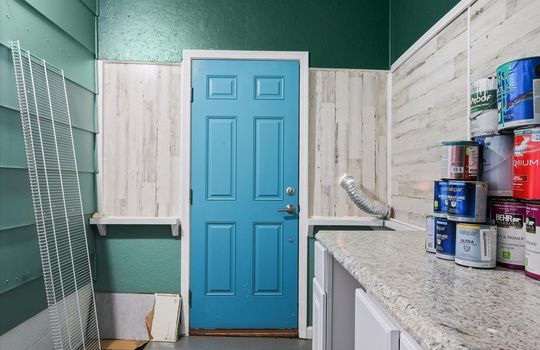 utility room, exterior door