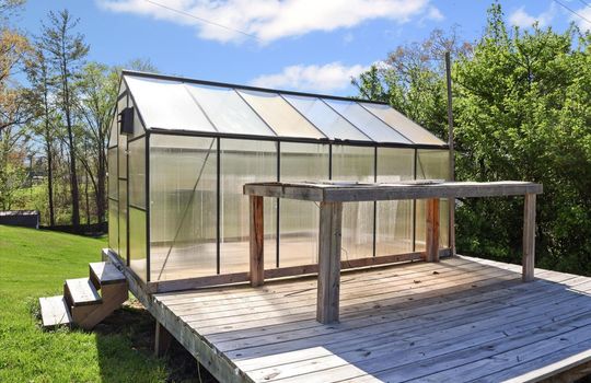 Backyard Greenhouse, back yard