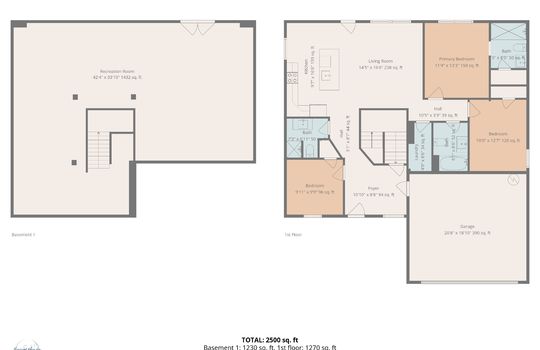 entire home floorplan, basement, bedrooms, bathrooms, living room, kitchen