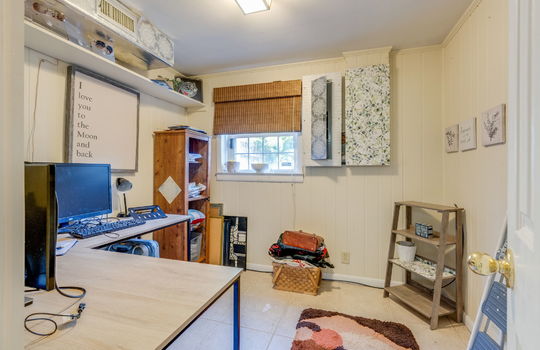 bonus room, tile flooring, window