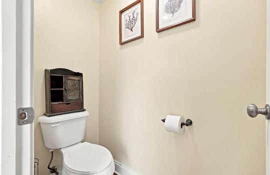 water closet, toilet, hardwood flooring