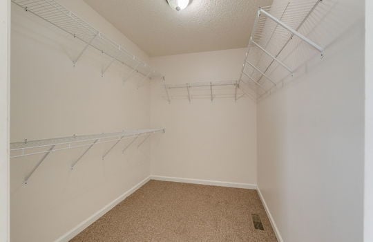walk-in closet, carpet, wire shelving