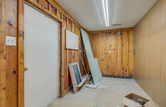 storage area, paneling walls