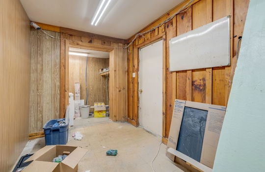 storage area, paneling walls