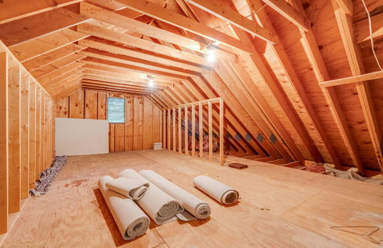 attic, unfinished attic