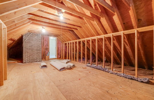 attic, unfinished attic