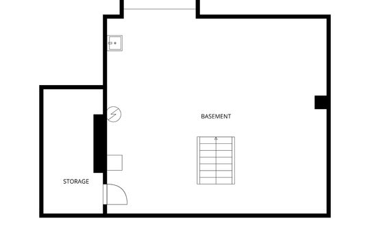basement level floor plan, basement, storage