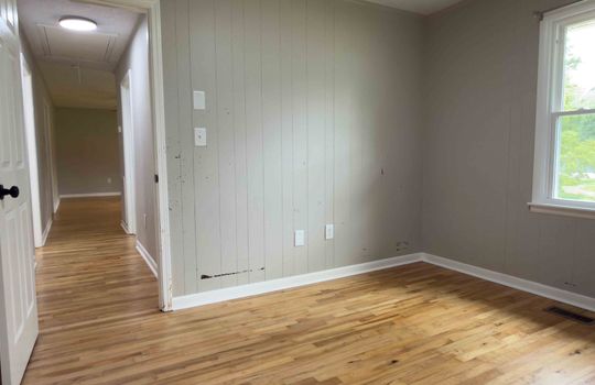 bedroom hardwood flooring, window