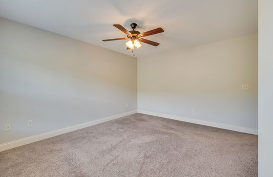 bedroom, carpet, ceiling fan