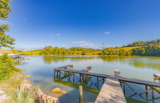 Dock, Boone Lake, Mountain views,