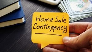 home sale contingency text in a paper