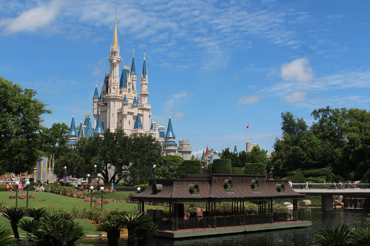 Disney World in the modern city of Orlando, Florida