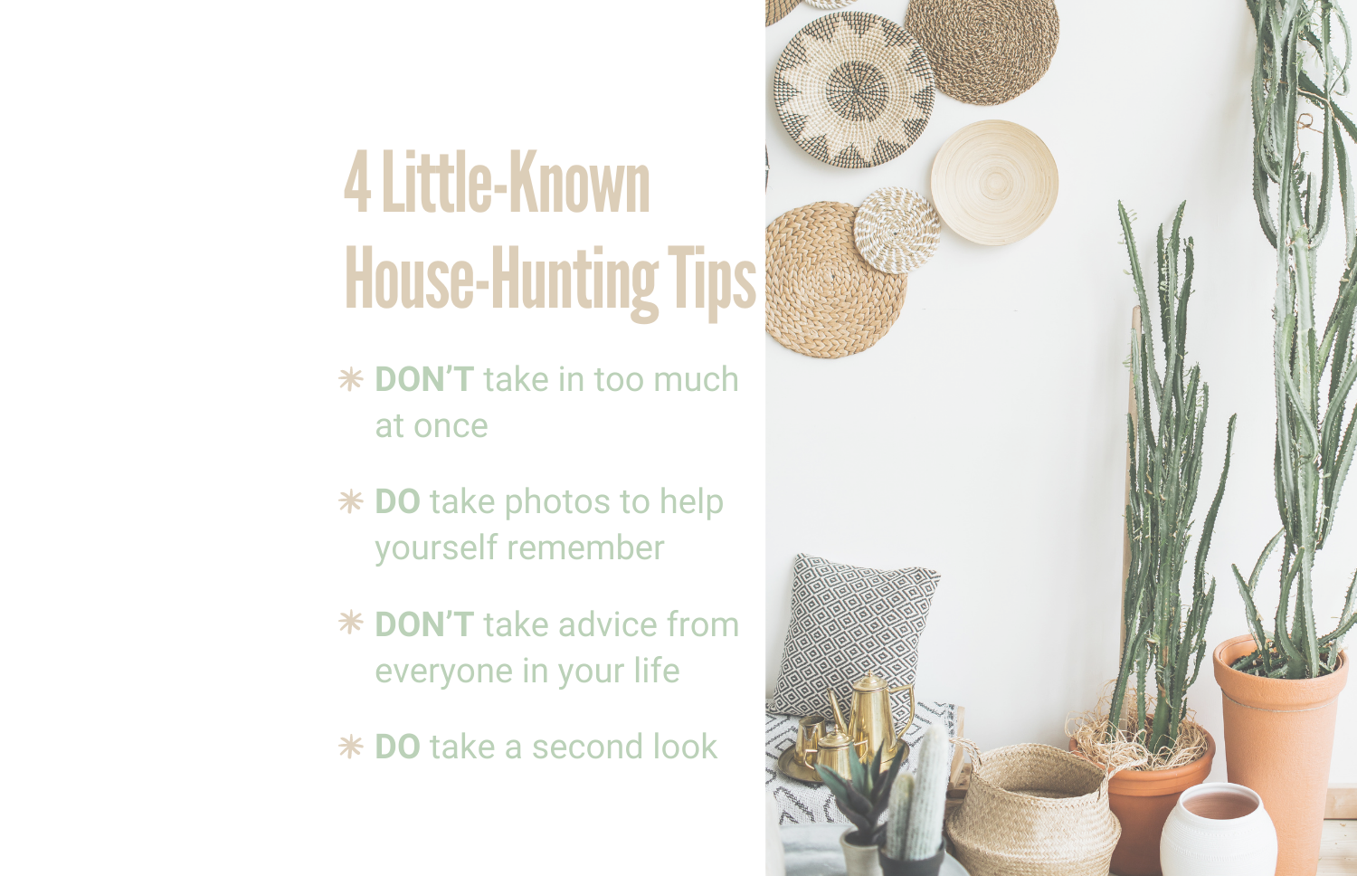 4 Little Know House Hunting Tips