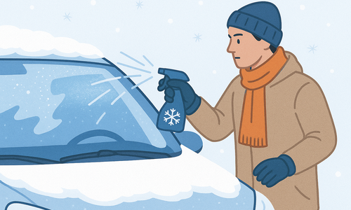 자동차 앞뒤 유리, 눈얼음 바로 녹이는 스프레이 만드는 &hellip;