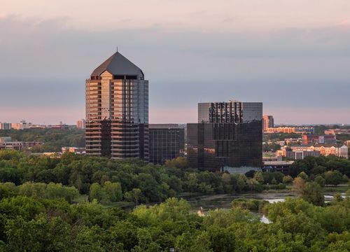 A Telephoto Shot Compressing Part of the Bloomington