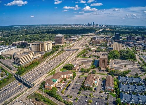 Aerial View of the Business District of St. Louis Park