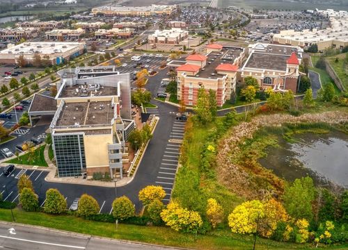 Aerial View of the Twin Cities Suburb of Maple Grove