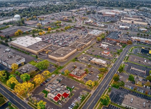 Aerial View of the Twin Cities Suburb of Roseville