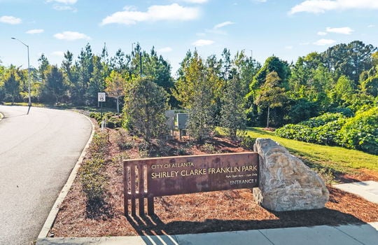 Shirley Clarke Franklin Park Sign